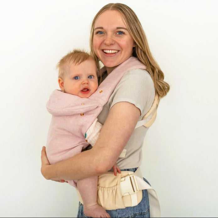 Cherry Blossom Houndstooth - GentleCare Beige Carrier