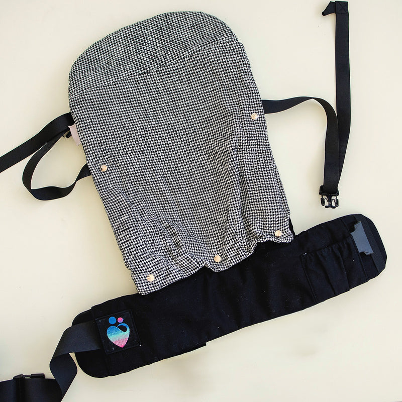 Classic Houndstooth - GentleCare Black Carrier